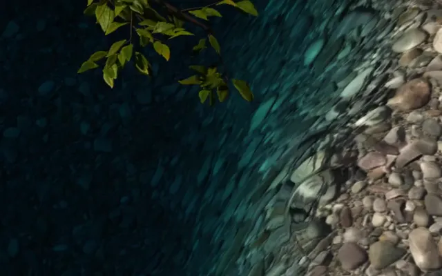 Effekt Ast im Wasser