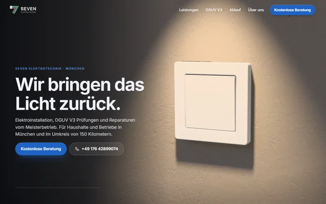 Startseite Seven Elektrotechnik